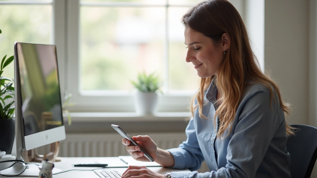 Mobil med utgiftsspårningsapp och digitala verktyg